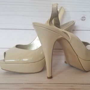 Guess Nude Sling Back High Heels